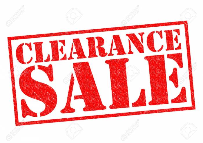 Clearance Sale