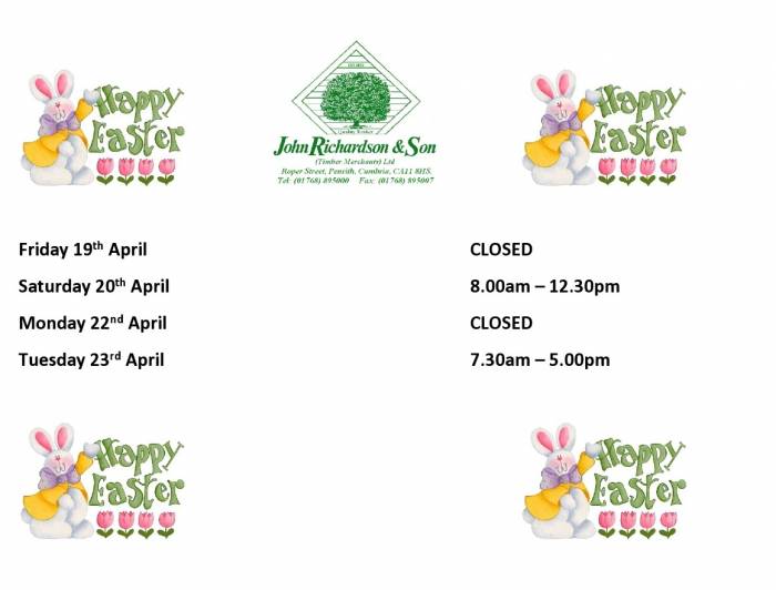 Easter Opening Times